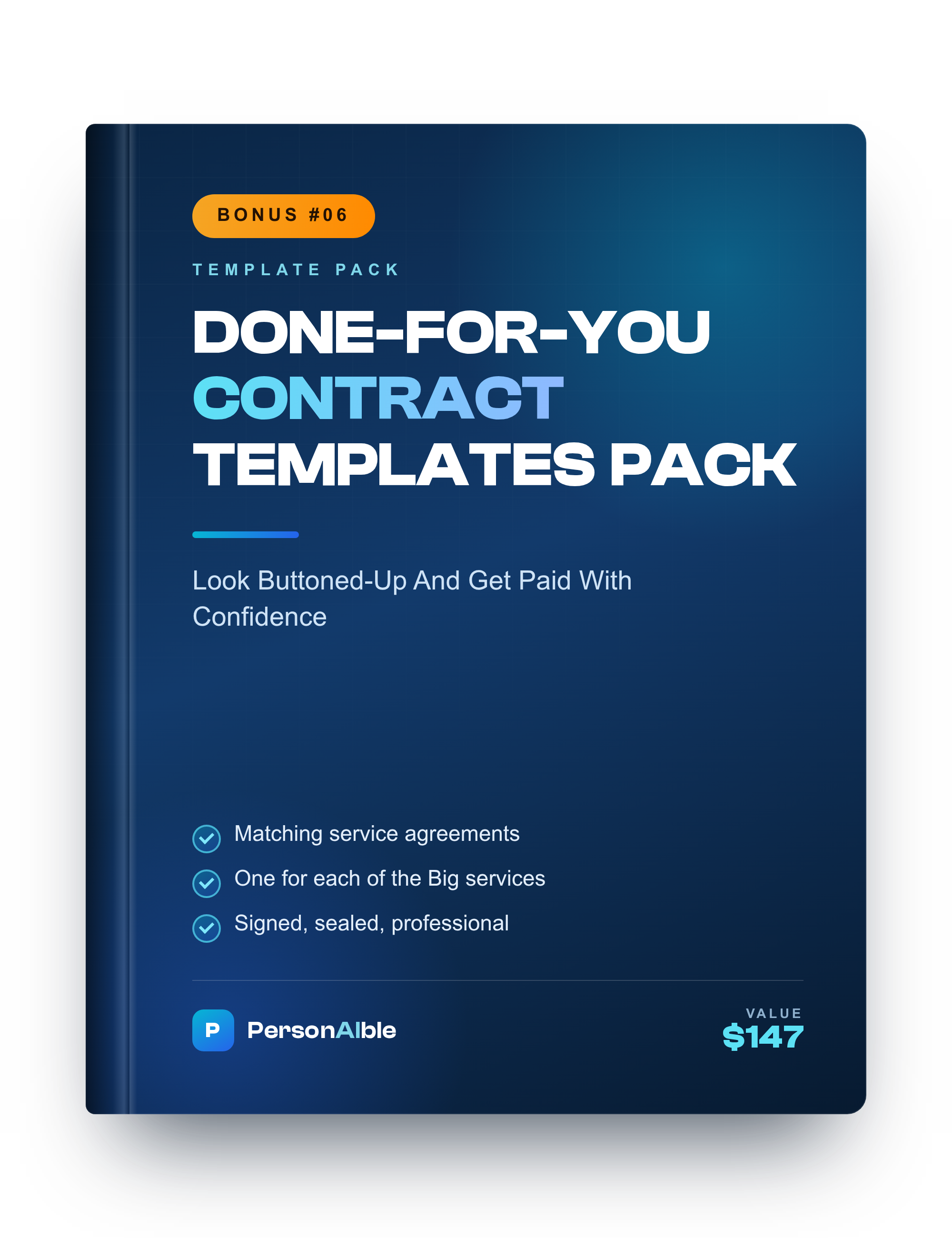 Bonus 6 eCover: Done-For-You Contract Templates Pack