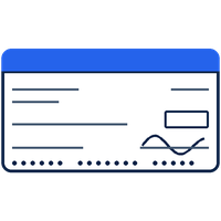 a paper check