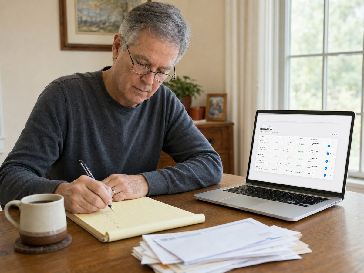 Planning the first week of outreach at a home desk